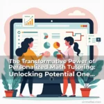 Artistic representation for The Transformative Power of Personalized Math Tutoring: Unlocking Potential One Equation at a Time