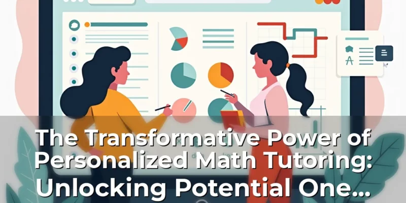 Artistic representation for The Transformative Power of Personalized Math Tutoring: Unlocking Potential One Equation at a Time