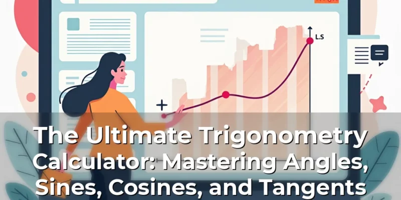 Artistic representation for The Ultimate Trigonometry Calculator: Mastering Angles, Sines, Cosines, and Tangents