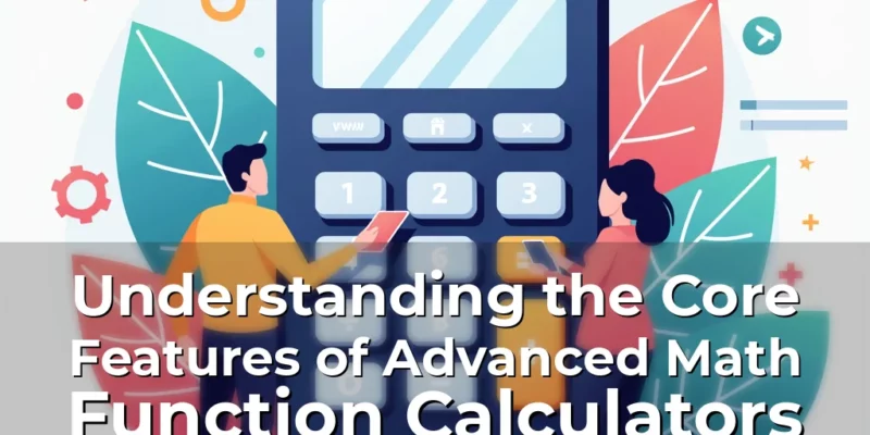 Artistic representation for Understanding the Core Features of Advanced Math Function Calculators